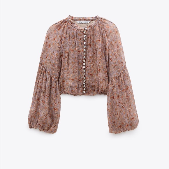 Zara Paisley Blouse - Picture 2 of 7